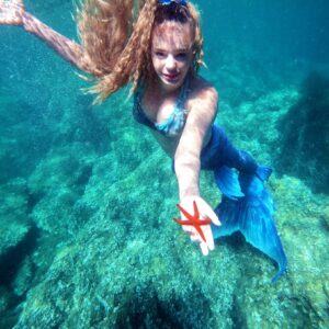 Belle surprise de fin de journée. Une étoile de mer, s'invite pour la photo ! école apnée france