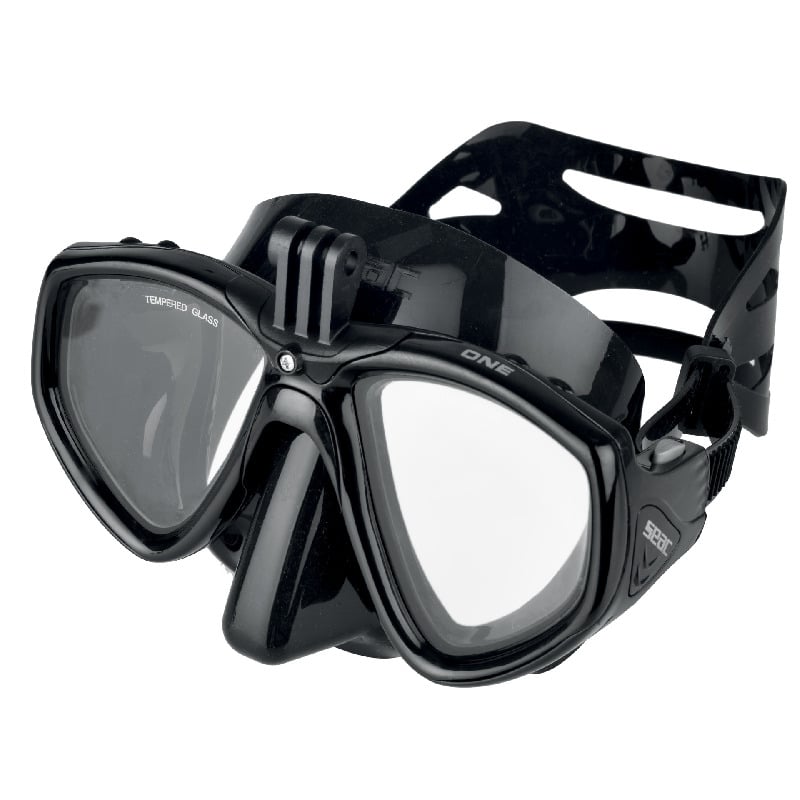 Masque Seac one Pro fixation gopro et verre correcteur